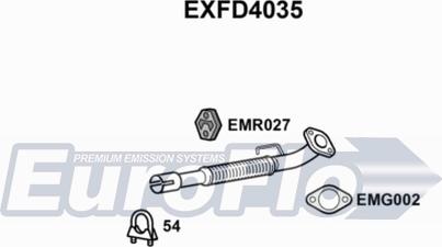 EuroFlo EXFD4035 - Tubo gas scarico autozon.pro