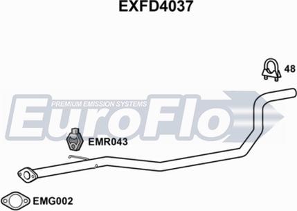 EuroFlo EXFD4037 - Tubo gas scarico autozon.pro