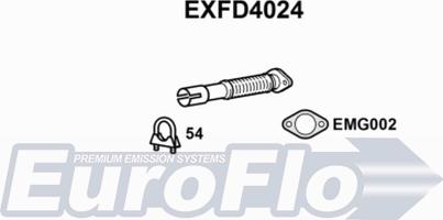 EuroFlo EXFD4024 - Tubo gas scarico autozon.pro