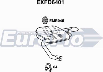 EuroFlo EXFD6401 - Silenziatore posteriore autozon.pro