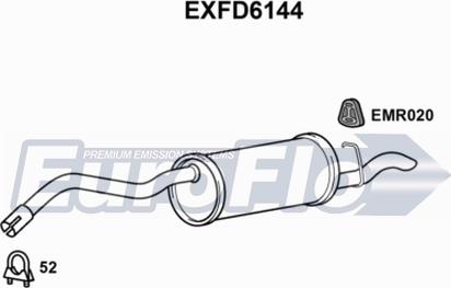 EuroFlo EXFD6144 - Silenziatore posteriore autozon.pro