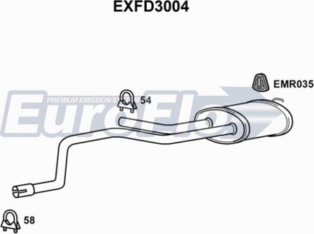 EuroFlo EXFD3004 - Silenziatore centrale autozon.pro