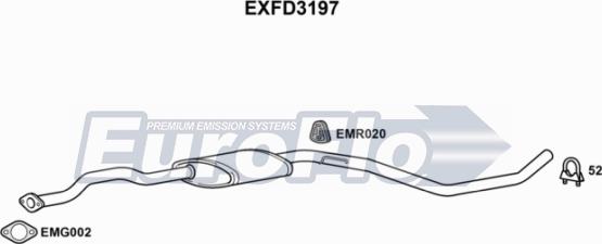 EuroFlo EXFD3197 - Silenziatore centrale autozon.pro