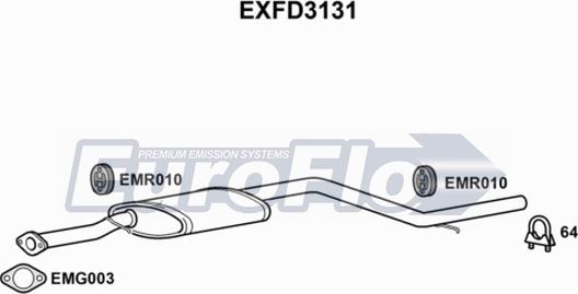 EuroFlo EXFD3131 - Silenziatore centrale autozon.pro