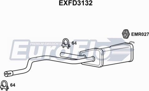 EuroFlo EXFD3132 - Silenziatore centrale autozon.pro