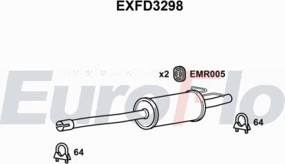 EuroFlo EXFD3298 - Silenziatore centrale autozon.pro