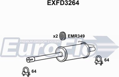 EuroFlo EXFD3264 - Silenziatore centrale autozon.pro