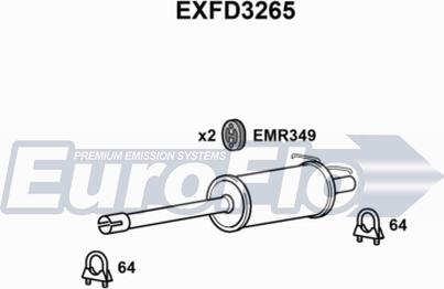 EuroFlo EXFD3265 - Silenziatore centrale autozon.pro