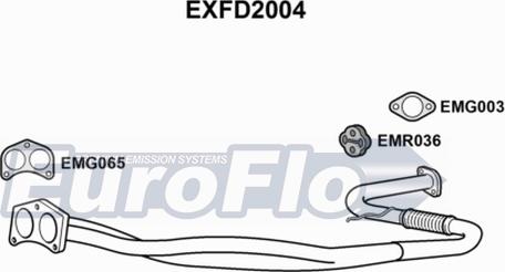 EuroFlo EXFD2004 - Tubo gas scarico autozon.pro