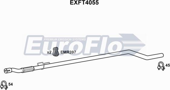 EuroFlo EXFT4055 - Tubo gas scarico autozon.pro