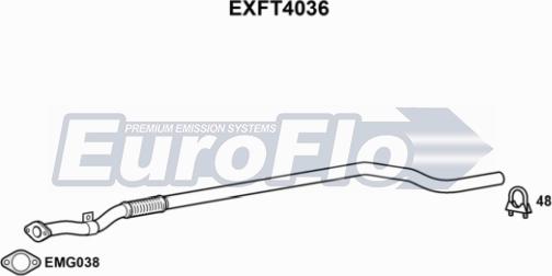 EuroFlo EXFT4036 - Tubo gas scarico autozon.pro