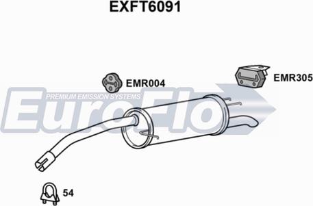 EuroFlo EXFT6091 - Silenziatore posteriore autozon.pro