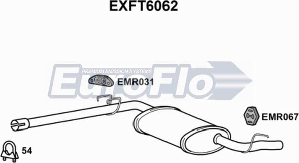 EuroFlo EXFT6062 - Silenziatore posteriore autozon.pro