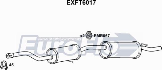 EuroFlo EXFT6017 - Silenziatore posteriore autozon.pro