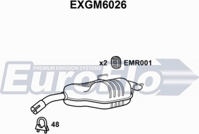 EuroFlo EXGM6026 - Silenziatore posteriore autozon.pro