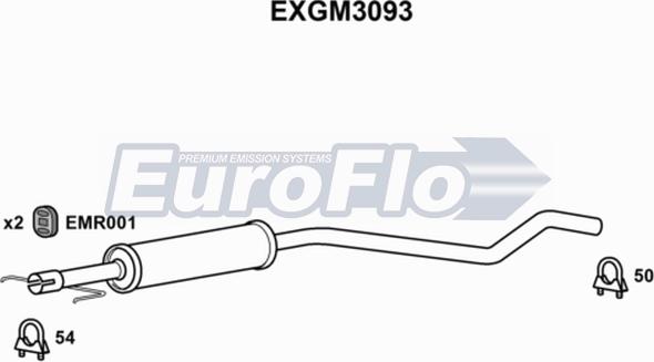 EuroFlo EXGM3093 - Silenziatore centrale autozon.pro