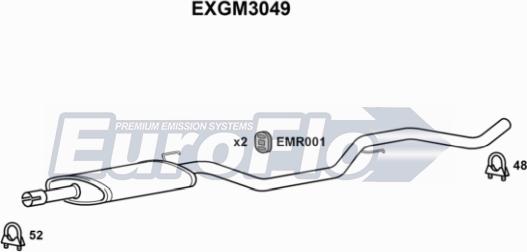 EuroFlo EXGM3049 - Silenziatore centrale autozon.pro