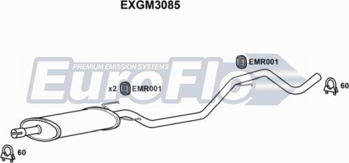 EuroFlo EXGM3085 - Silenziatore centrale autozon.pro