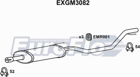 EuroFlo EXGM3082 - Silenziatore centrale autozon.pro