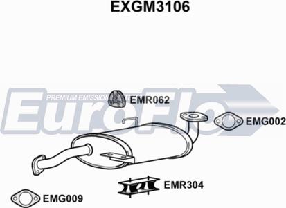 EuroFlo EXGM3106 - Silenziatore centrale autozon.pro