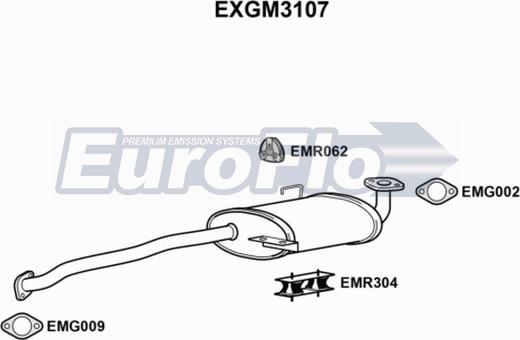 EuroFlo EXGM3107 - Silenziatore centrale autozon.pro