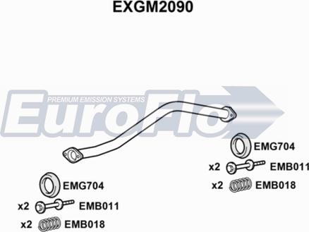 EuroFlo EXGM2090 - Tubo gas scarico autozon.pro