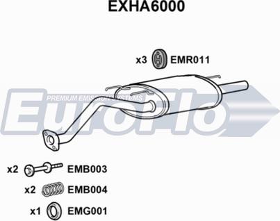 EuroFlo EXHA6000 - Silenziatore posteriore autozon.pro