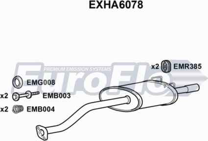 EuroFlo EXHA6078 - Silenziatore posteriore autozon.pro