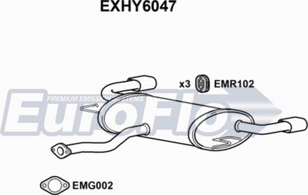 EuroFlo EXHY6047 - Silenziatore posteriore autozon.pro