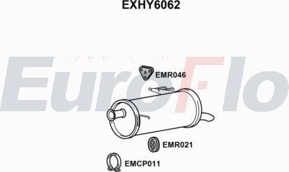 EuroFlo EXHY6062 - Silenziatore posteriore autozon.pro