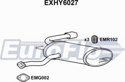 EuroFlo EXHY6027 - Silenziatore posteriore autozon.pro