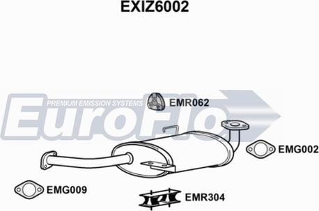 EuroFlo EXIZ6002 - Silenziatore posteriore autozon.pro