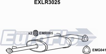 EuroFlo EXLR3025 - Silenziatore centrale autozon.pro