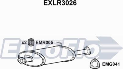 EuroFlo EXLR3026 - Silenziatore centrale autozon.pro