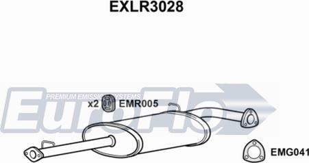 EuroFlo EXLR3028 - Silenziatore centrale autozon.pro