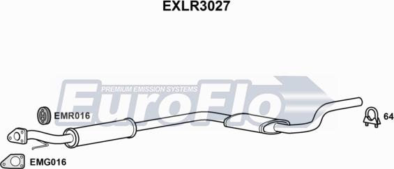 EuroFlo EXLR3027 - Silenziatore centrale autozon.pro