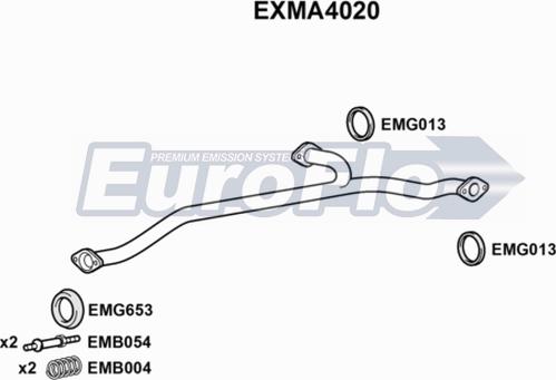 EuroFlo EXMA4020 - Tubo gas scarico autozon.pro