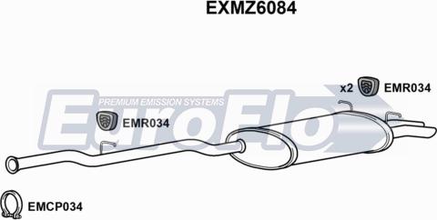 EuroFlo EXMZ6084 - Silenziatore posteriore autozon.pro