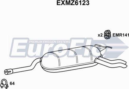 EuroFlo EXMZ6123 - Silenziatore posteriore autozon.pro