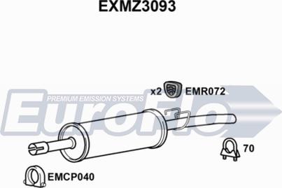 EuroFlo EXMZ3093 - Silenziatore centrale autozon.pro