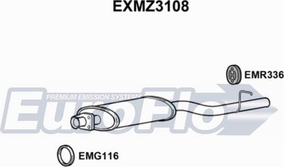 EuroFlo EXMZ3108 - Silenziatore centrale autozon.pro