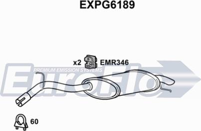 EuroFlo EXPG6189 - Silenziatore posteriore autozon.pro