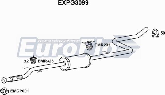 EuroFlo EXPG3099 - Silenziatore centrale autozon.pro