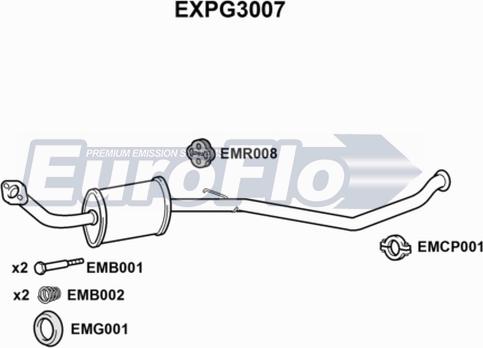 EuroFlo EXPG3007 - Silenziatore centrale autozon.pro