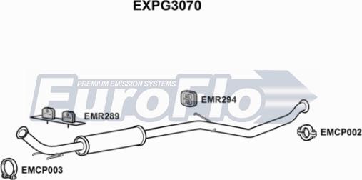 EuroFlo EXPG3070 - Silenziatore centrale autozon.pro