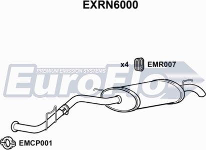 EuroFlo EXRN6000 - Silenziatore posteriore autozon.pro