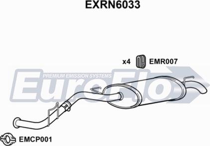 EuroFlo EXRN6033 - Silenziatore posteriore autozon.pro