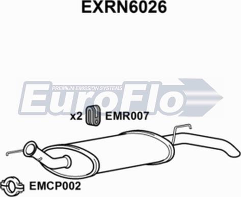 EuroFlo EXRN6026 - Silenziatore posteriore autozon.pro