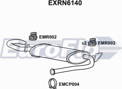 EuroFlo EXRN6140 - Silenziatore posteriore autozon.pro