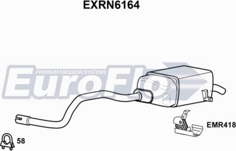 EuroFlo EXRN6164 - Silenziatore posteriore autozon.pro